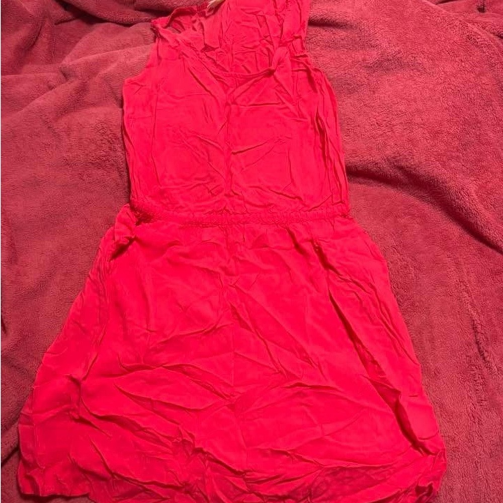 Vibrant Red Sleeveless Dress
